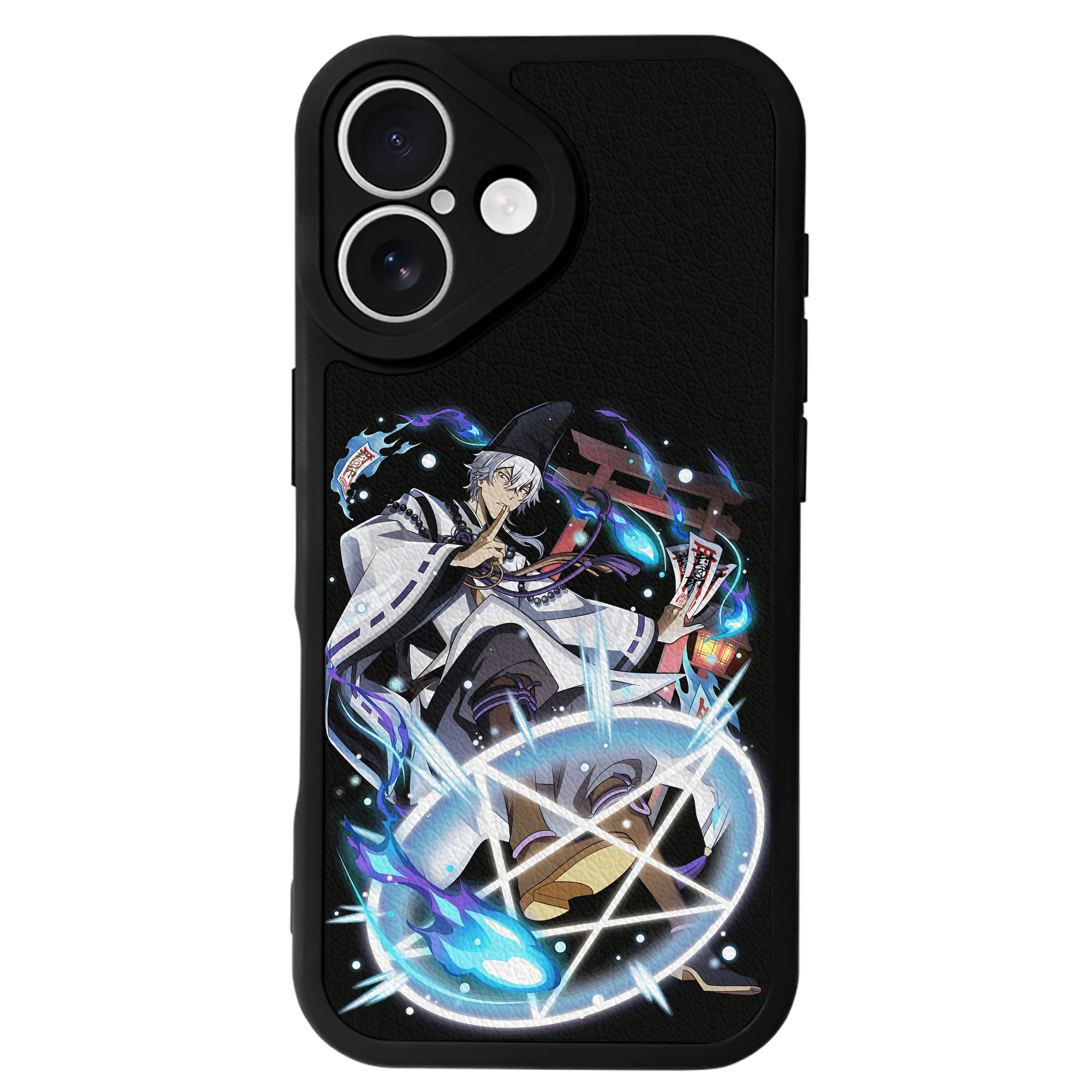 （画像用） 文豪ストレイドッグス Bungo Stray Dogs 【iPhone 16シリーズ対応】シリコンスマホケース（レザー調） 材質：シリコン